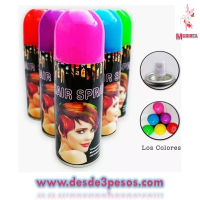 Pintura Spray Para Cabello En Aerosol 80 g. colores como en foto 