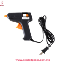 Pistola de Silicon en color negra 12 x 10 cm. 