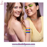 Pulsera Enrollable Arcoiris 22 x3 cm. 