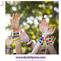 Pulsera Enrollable Arcoiris 22 x3 cm. 