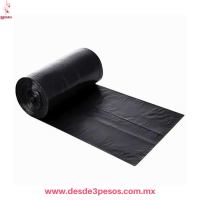 Rollo con 10 Bolsas De Basura  en color negro  80 X 100 cm
