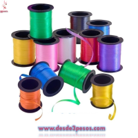 Rollo de Liston Curli 10 mts en varios colores 6 x 5cm. 