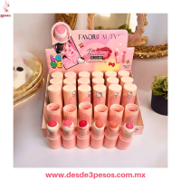 Rubor en polvo FAVOR BEAUTY modelo Hello Kitty 6 tonos caja con 24 pza. 7.5 x 2.5 cm. BL2116