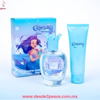 Set Perfume y Crema para Niña Princesa Sirenita 50 ml. VL8036-5