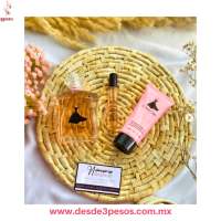 Set de 2 perfume y Crema Corporal Pink Cutie Aroma Floral 100 y 10 ml. 