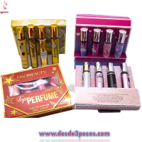 Set de 4 perfumes para DAMA, Tubo con atomizador 20ml. C/U diferentes aromas 