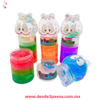 Slime Garfield 3 tonos con glitter y muÃ±eco de goma figuras de Ballerina 