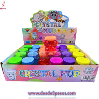 Slime caja con 24pza. Figura de Elefante colores con glitter y bolitas de unicel 6 x 4 cm. Costo Unit. $3.22