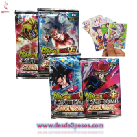 Sobre con  10 Tarjetas de DRAGON BALL 8.5 x 6 cms