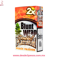 Sobre con 2 envolturas sabor DURAZNO ( PEACH ) para cigarros, Double Platinum