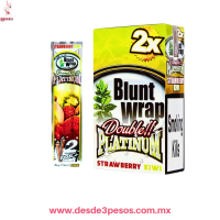 Sobre con 2 envolturas sabor FRESA-KIWI ( STRAWBERRY-KIWI ) para cigarros, Double Platinum