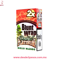 Sobre con 2 envolturas sabor MANGO ( MELLO MANGO) para cigarros, Double Platinum