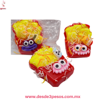 Squishy Patatas Fritas Juguete Antiestrés, Con Carita 12 X 9 cm