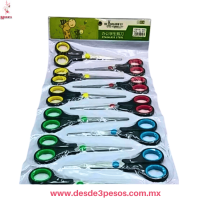 Tijera Escolar Metálica Punta Delgada 16 cm - Multicolor