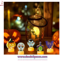 Vela Led,  Halloween que funcionan con pilas Incluidas 8 x 5 aprox. 