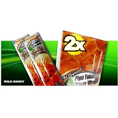 Sobre con 2 envolturas sabor MIEL (WILD HONEY) para cigarros, Double Platinum