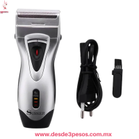 Afeitadora Recargable Profesional SURKER RSCW-8002, Ajustable a la forma de tu cara. Acero Inoxidable. Marca Surker