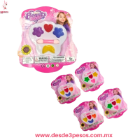 Blister de Sombras 4 Tonos cremosos con glitter y aplicador 8 x 9 cm. YO-292