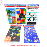 Bolsa con 10 Bolsitas impresas de Figuras para Dulces 26 X 18 cm. YSL-L358