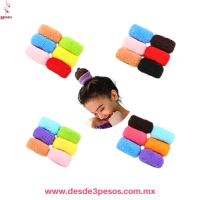 Bolsa con 6 Donas Jumbo 12 x 5cm. Sin estirar 4 presentaciones de diferente color Costo X Pza. $4.98