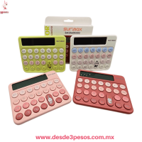 Calculadora Surimax SM25MDE002 Kawaii con Figuras y Teclas Redondas Aprox. 15 X 13 X 2 Cm.