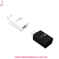 Cargador de Pared USB 1HORA, Compacto y Potente, 3x3 cm CAR107