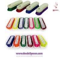 Cepillo Manual Perico, con marca antiderrapante a costado como foto 16.5 cm