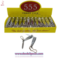 Cortauñas chico 5.5 x 1.5cm. Metalico 555