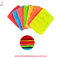 Cuadritela CHICA   para lavar trastes 27cm de largo X 15cm en varios colores