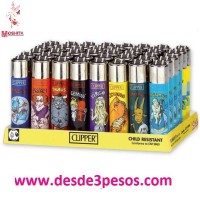 Encendedor CLIPPER, con decoración varios modelos 7cm. De alto