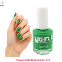Esmalte para Uñas MOSHITA Color VERDE con 15 ml.