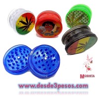 GRINDER PLASTICO EN COLORES 6cm.