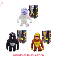 Juguete moldeable en forma de chango/gorila 12 x 7 cm caja con 8 pza. precio por 1 pza. TT-2941