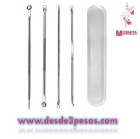 Kit Removedor De Espinillas Anti AcnÃƒÂ© Puntos Negros 4 Piezas