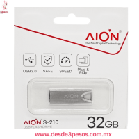 MEMORIA AION S -210, USB 2.0 de 32GB 4 X 1cm. 