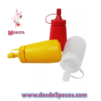 Mostaceros 12cm. Alto x 5cm. Aprox. Dispensadoras Catsup Mostaza Salsas