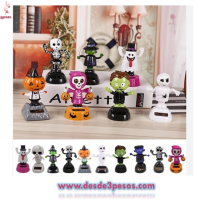 Muñeco solar de dia de muertos para tablero de carro 11x6cm en varios modelos