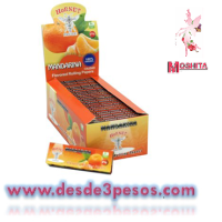 Papel para Cigarro HORNET Sabor MANDARINA Sobre con 50 sabanas 