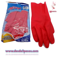 Par de Guantes Multiusos 10% latex natural # 7