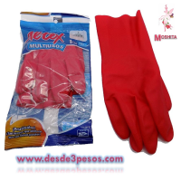 Par de Guantes Multiusos 10% latex natural # 8 