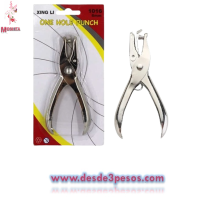 Perforadora de metal XING LI 13 x 5cm. En blíster 