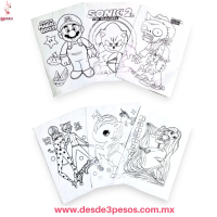 Peyon Didactico Grande Para Colorear en Varios Estampados.