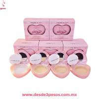 Polvo Traslucido FAVOR BEAUTY 4 tonos estuche en forma de Corazon 6g. Caja con 12 pza. precio por 1 pza.