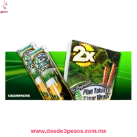 Sobre con 2 envolturas sabor CHAMPANGE para cigarros, Double Platinum