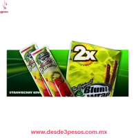 Sobre con 2 envolturas sabor FRESA-KIWI ( STRAWBERRY-KIWI ) para cigarros, Double Platinum