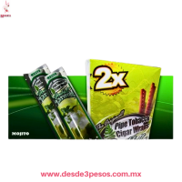 Sobre con 2 envolturas sabor MOJITO para cigarros, Double Platinum