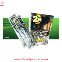 Sobre con 2 envolturas sabor NATURAL (ZERO) para cigarros, Double Platinum