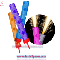 Vela Magica Chispera Colores Duos, #14 duracion de 30 a 40 segundos  en bolsa individual