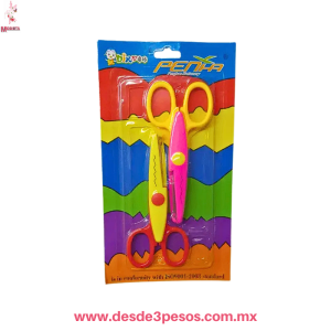 BlÃ‚Â¡ster con Par de Tijera zigzag para Manualidades 13 x 6 cm 