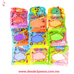 Bolsa con Foamy Moldeable  Estampada de Animales en varios colores 15x 18 cm  13411
